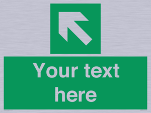 Custom Arrow Top Left Sign